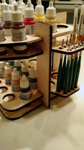 Laser Cut Compact Paint Rack DXF File Free Download 